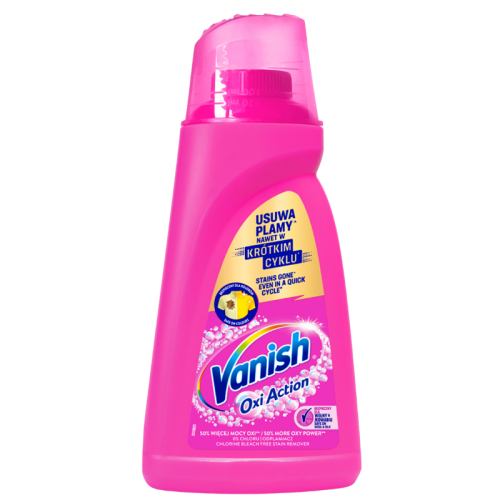 Vanish Oxi Action Pink Odplamiacz w żelu do koloru 1L