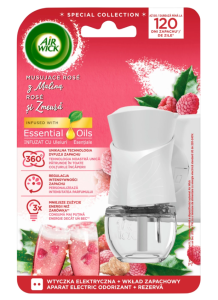 Air Wick Elektryczny Musująca Róża z Maliną 19ml Komplet