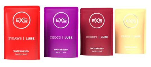 EXS Żel intymny Truskawka/Wiśnia/Brzoskwinia/Czekolada 100 x 5 ml