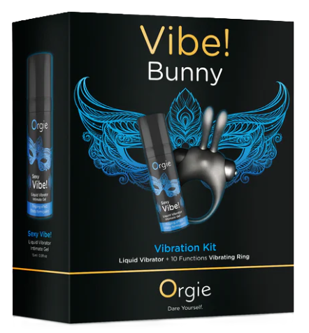 Orgie Vibe! Bunny i Sexy Vibe! Liquid żel stymulujący i wibrujący pierścień króliczek 