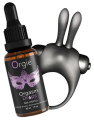 Orgie  Orgasmic Bunny i Orgasm Drops żel stymulujący łechtaczkę i wibrujący pierścień króliczek 