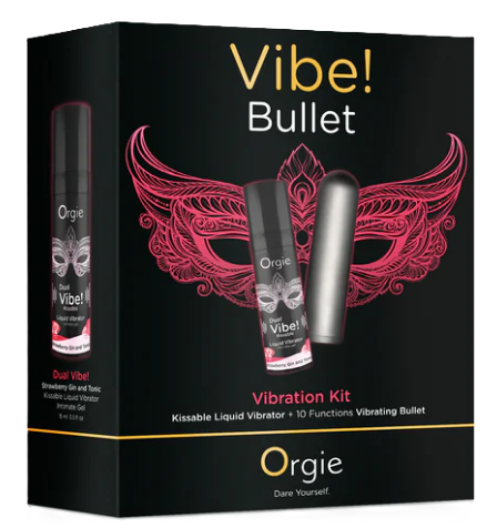 Orgie Vibe! Bullet i Dual Vibe! Strawberry Gin and Tonic żel stymulujący i mini wibrator bullet 
