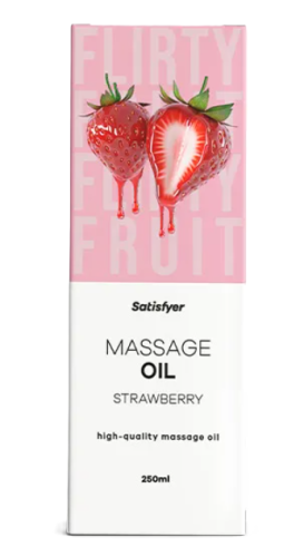 Satisfyer - Olejek do masażu - STRAWBERRY 250ml