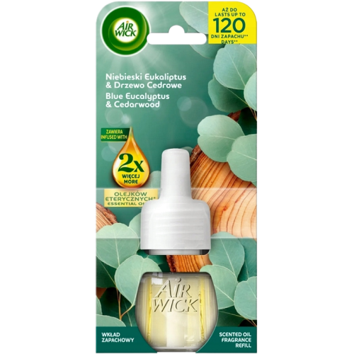 Air Wick Elektryczny Niebieski Eukaliptus & Drzewo Cedrowe wkład 19 ml