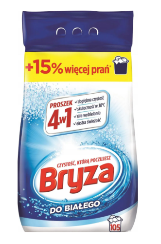 Bryza 4w1 Proszek do prania do bieli 6,825 kg