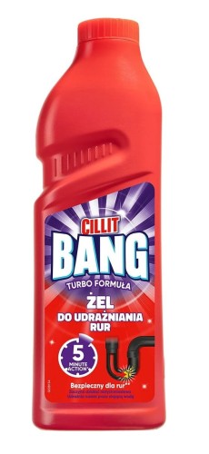 Cillit Bang Turbo Formuła Żel do udrażniania rur 1L