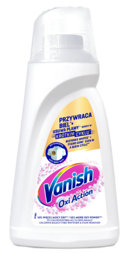 Vanish Oxi Action White Odplamiacz w żelu do bieli 1L