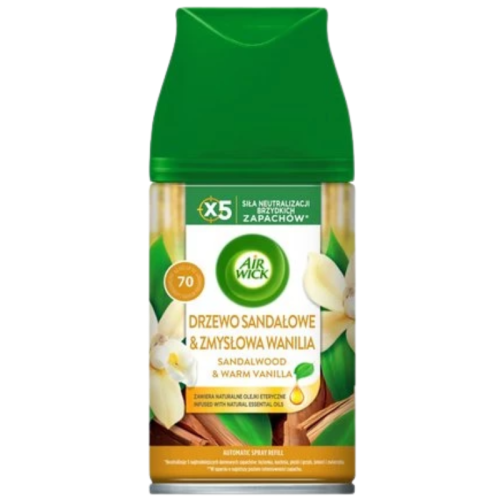 Air Wick Automatyczny odświeżacz powietrza Drzewo Sandałowe i Zmysłowa Wanilia - Wkład 250 ml