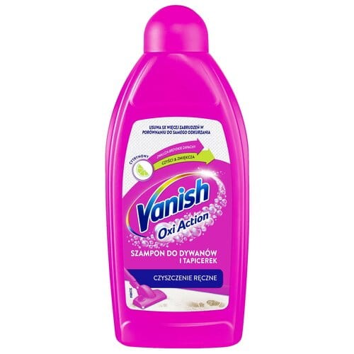 Vanish Gold Szampon do dywanów i tapicerki do prania ręcznego cytrynowy 3w1 500 ml