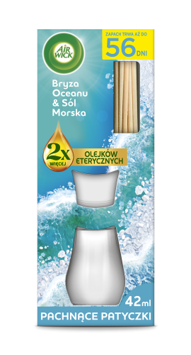 Air Wick Patyczki Zapachowe Bryza Oceanu & Sól Morska/ Ocean Waves & Sea Salt 42ml