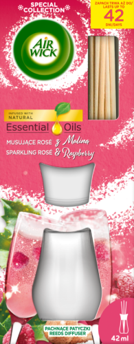 Air Wick Patyczki Zapachowe Musujące Rose z Malinami 42ml