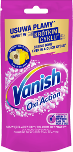 Vanish Oxi Action Pink Odplamiacz w żelu do koloru i bieli saszetka 100 ml
