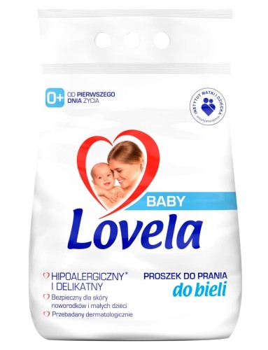Lovela Baby Hipoalergiczny proszek do prania do bieli 2,7 kg (27 prań)