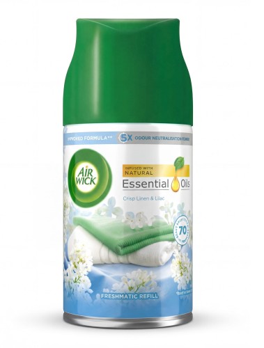 Air Wick Automatyczny odświeżacz powietrza Crisp Linen & Lilac - Spray Refill 250 ml