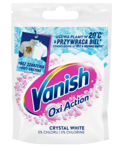 Vanish Oxi Action White Odplamiacz do tkanin w proszku saszetka 30 g