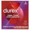 Durex Feel Thin Extra Lubricated prezerwatywy dodatkowo nawilżane 3 szt