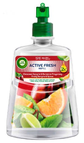 Air Wick Active Fresh Owocowa Sangria & Korzenne Przyprawy 228ml - Wkład