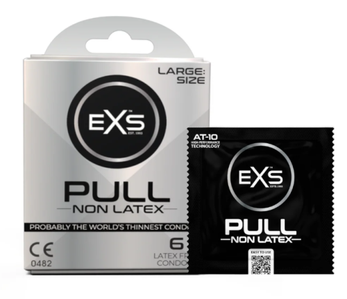 EXS Pull Large Prezerwatywy bez lateksu większy rozmiar 6 szt.