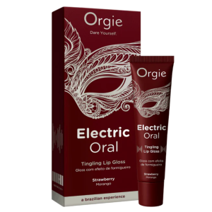 Orgie Electric Oral truskawkowy błyszczyk do seksu oralnego 10 ml