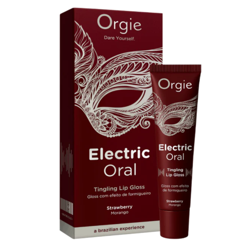 Orgie Electric Oral truskawkowy błyszczyk do seksu oralnego 10 ml