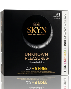 Skyn Unknown Pleasures+ 42 szt.+ (5 Senses+ Gratis) Prezerwatywy bez lateksu