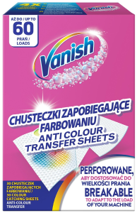Vanish Color Protect Chusteczki wyłapujące barwnik 30 chusteczek (60 prań)