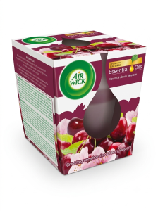 Air Wick Essential Oils świeca zapachowa Mountain Berry Blossom 105g