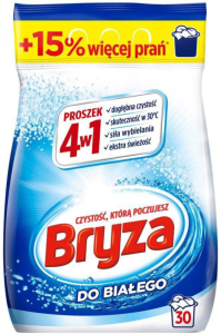 Bryza 4w1 Proszek do prania do bieli 1,95 kg 30 prań