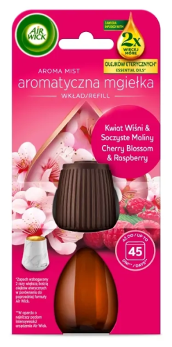 Air Wick Aromatyczna Mgiełka Kwiat Wiśni & Soczyste Maliny/ Cherry Blossom & Raspberry 20 ml - Wkład
