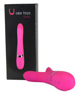 U-sex toys Duck Wibrator Masażer Podwójny Stymulator