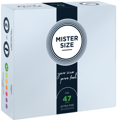 MISTER SIZE  47" Prezerwatywy dopasowane do rozmiaru 36 szt. data 02.27