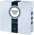MISTER SIZE  47" Prezerwatywy dopasowane do rozmiaru 36 szt. data 02.27