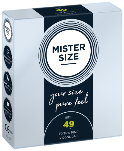 MISTER SIZE  49" Prezerwatywy dopasowane do rozmiaru 3 szt.  data 05.26