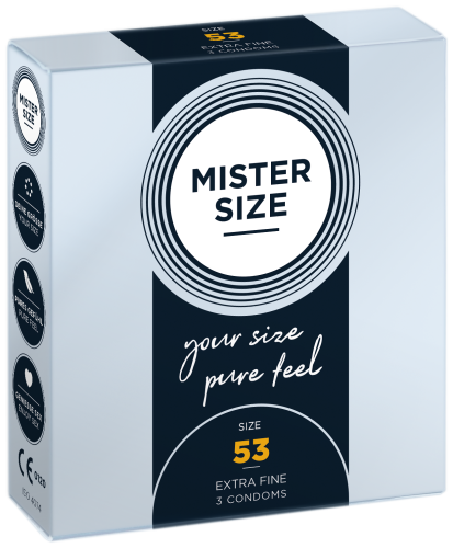 MISTER SIZE  53" Prezerwatywy dopasowane do rozmiaru 3 szt. data 05.26