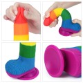  Lovetoy PRIDER tęczowe dildo LGBT 19,5 cm