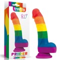  Lovetoy PRIDER tęczowe dildo LGBT 20,5 cm 