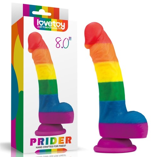  Lovetoy PRIDER tęczowe dildo LGBT 20,5 cm 