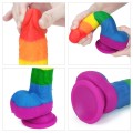  Lovetoy PRIDER tęczowe dildo LGBT 20,5 cm 
