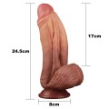 Lovetoy Grube Dildo XXL podwójny silikon