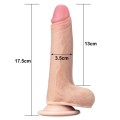 Lovetoy dildo Sliding Skin Dual Layer Dong 7" 