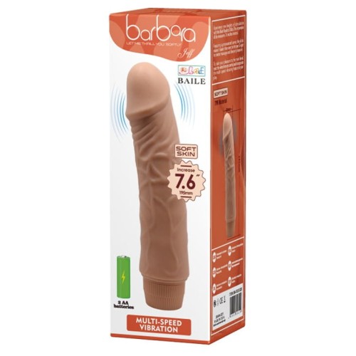 Barbara Jeff wibrator z żyłami multi-speed 19,5 cm