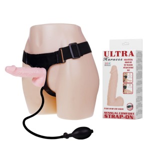 Pretty Love Strapon dildo z pompką ULTRA HARNESS 
