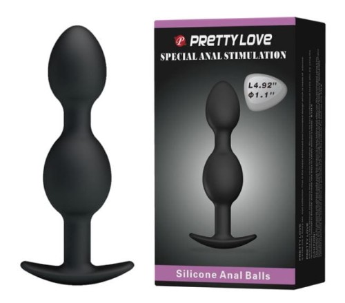 Pretty Love Korek Analny PODWÓJNY ZATYCZKA DRGANIE