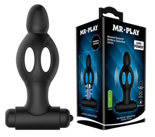 Mr Play Silikonowy Wibrujący Korek Analny