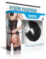 Lovetoy FLUFFY HANDCUFFS czarne pluszowe kajdanki