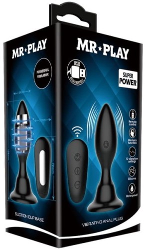 MR PLAY Korek analny z pilotem WIBRACJA PLUG ANAL