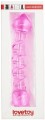 LoveToy GLASS ROMANCE 7" dildo szklane różowe