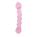 LoveToy GLASS ROMANCE 7" dildo szklane różowe